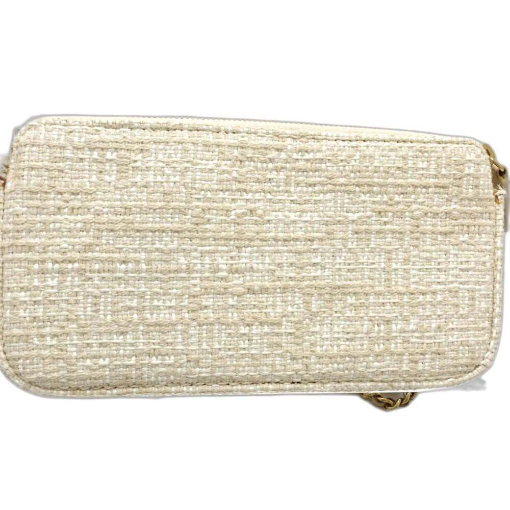 CHANEL Cream Canvas Deauville Shoulder Bag - Picture 3 of 10